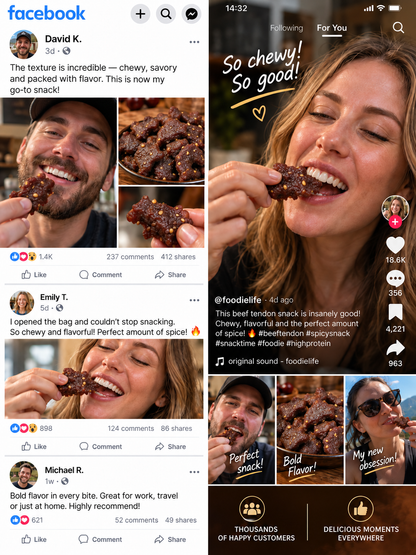 🌶️MILD |🐮Spicy & Chewy Beef Tendon Bites | Deeply Savory & Totally Irresistible-Felix