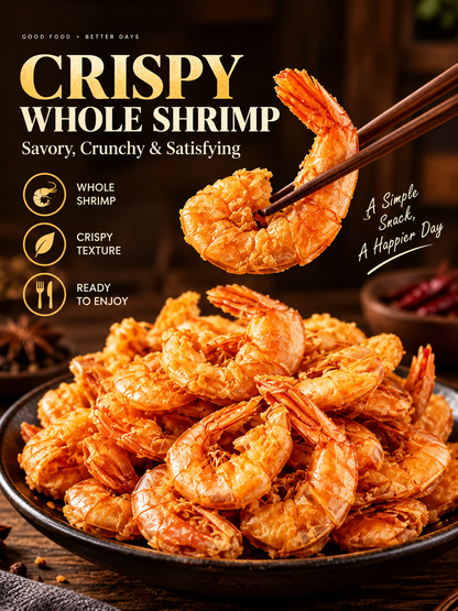 🦐Alaskan Deep Sea Caught Ready to Eat Crispy Shrimp -Felix