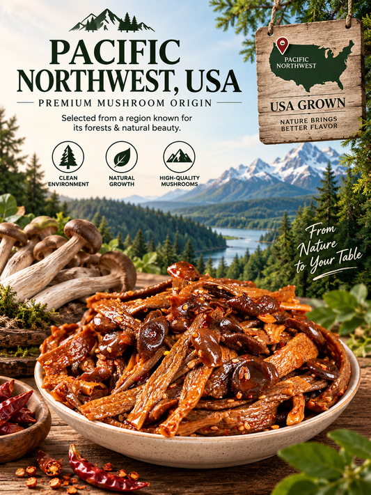 🌶️🌶️MEDIUM HEAT | Spicy Wild Mushrooms | Crispy yet chewy simply irresistible -Felix