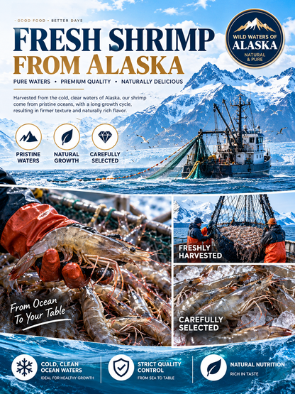🦐Alaskan Deep Sea Caught Ready to Eat Crispy Shrimp -Felix