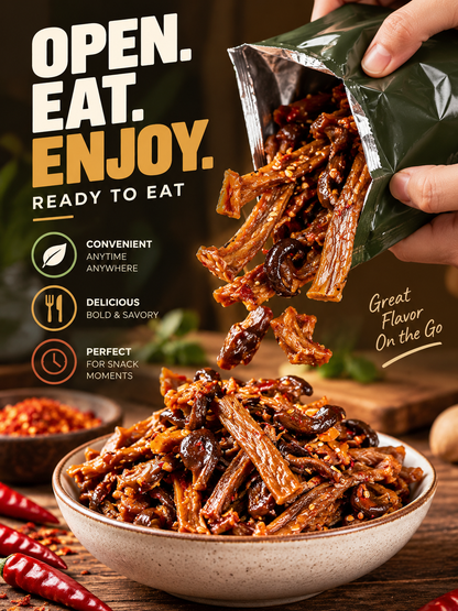 🌶️🌶️MEDIUM HEAT | Spicy Wild Mushrooms | Crispy yet chewy simply irresistible -Felix