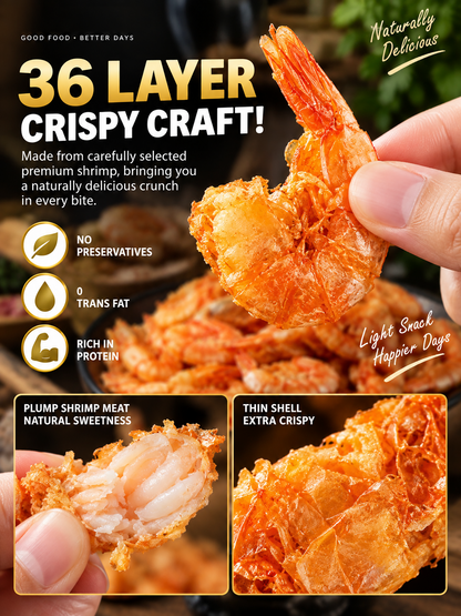 🦐Alaskan Deep Sea Caught Ready to Eat Crispy Shrimp -Felix